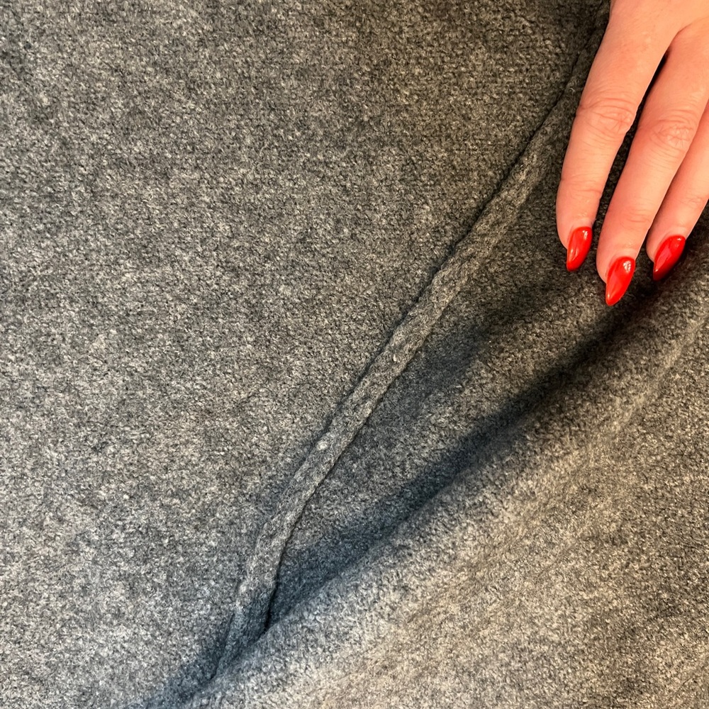 Theory Gray Wool Yak Blend Open Front Cardigan Ja… - image 7